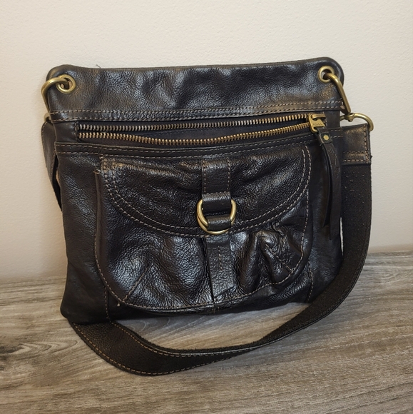 Fossil Sasha Black Leather Crossbody Bag - Picture 5 of 10